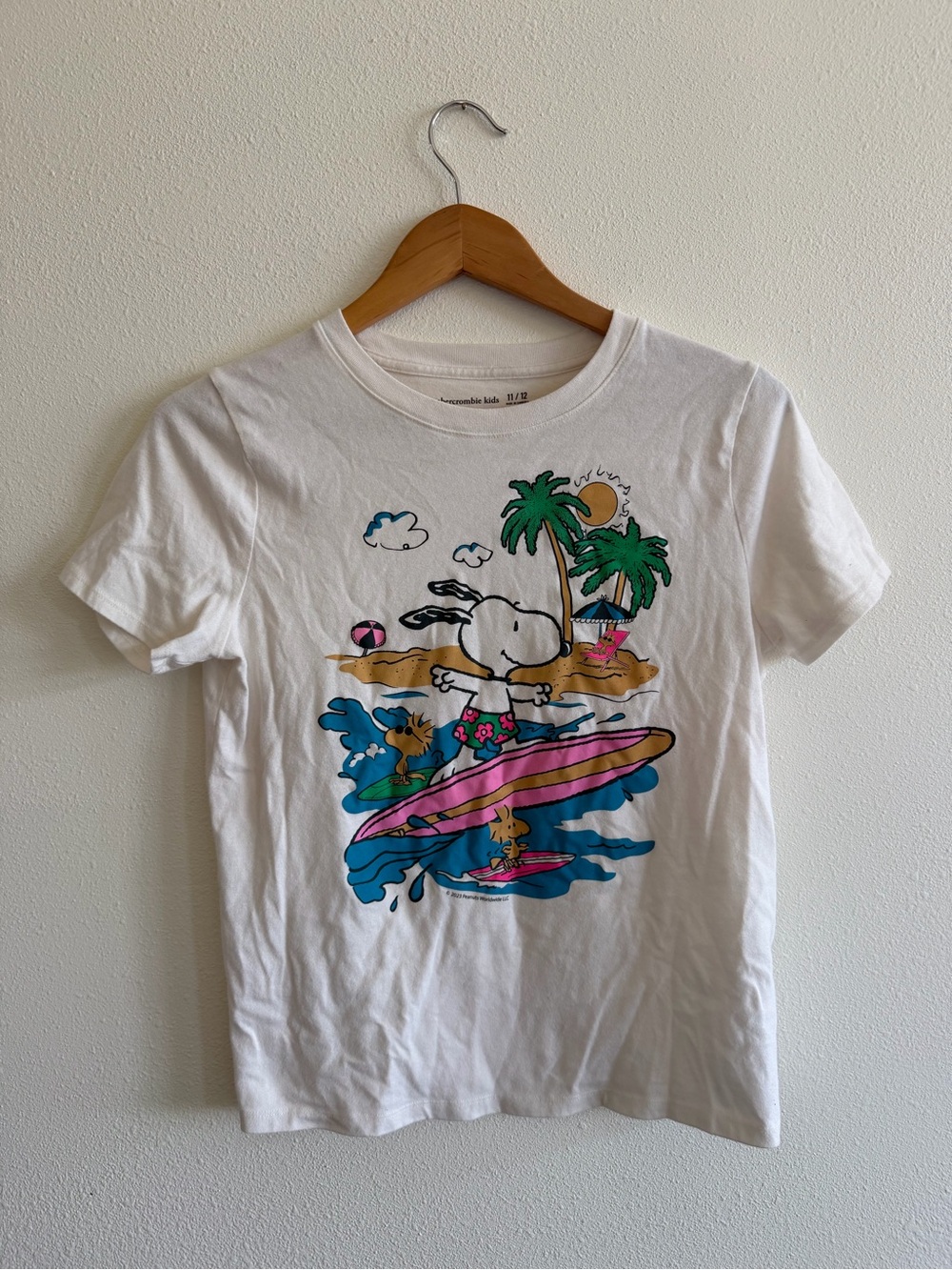 Abercrombie & Fitch Snoopy Surfing Graphic Tee